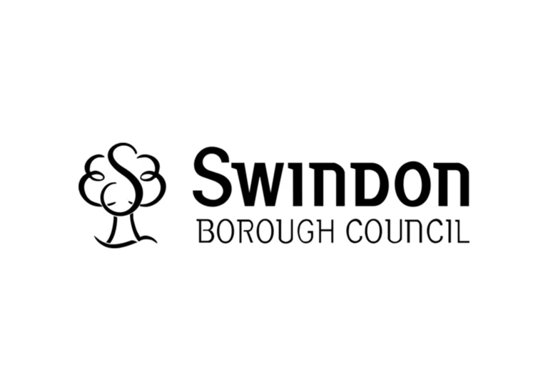 Official logo of Swindon Borough Council on White Background