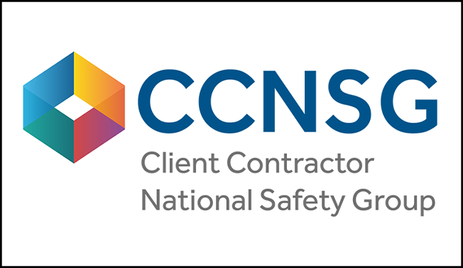 Client Contractor National Safety Group Logo in box with colour