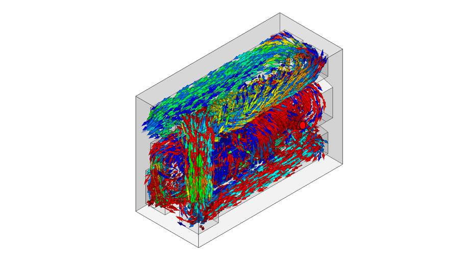 CFD Modelling of secondary combustion chamber on electric human cremator